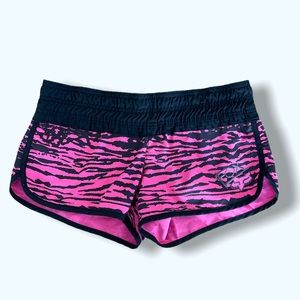 FOX board shorts pink and black zebra stripes